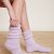Heathered Lilac / White
