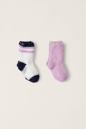 CozyChic® Toddler Athletic 2 Pack Sock Set