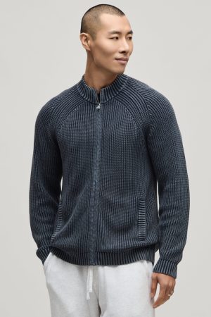 Sunbleach Zip Up Cardigan