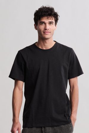 Malibu Collection® Slub Cut Neck T-Shirt
