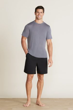 Malibu Collection® Slub Burnout Cut Neck Tee