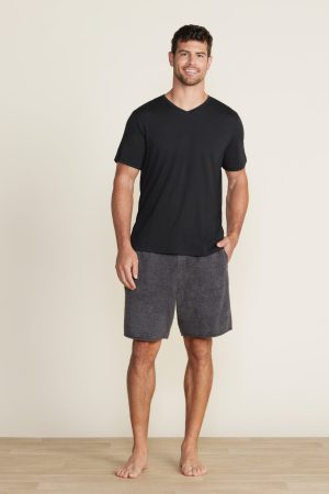 Malibu Collection® Cotton Modal V-Neck Basic Tee