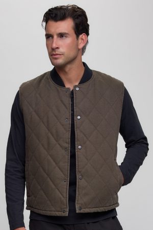 Cotton Canvas Twill Quilted Vest