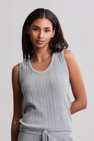 CozyChic Ultra Lite® Cable Knit Tank
