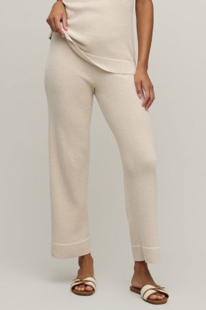 CozyChic Ultra Lite® Contrast Stripe Rib Ankle Pant
