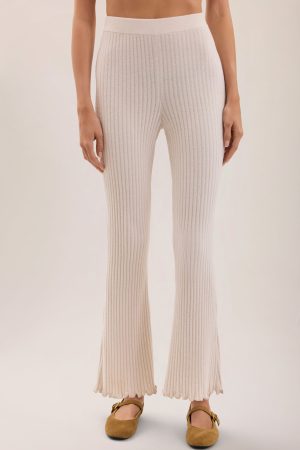 CozyChic Ultra Lite® Petal Edge Rib Kick Flare Ankle Pant
