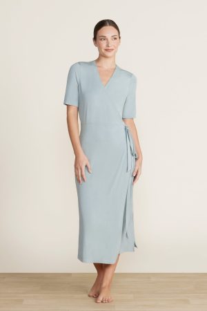 Luxe Milk Jersey® 3/4 Sleeve Wrap Dress