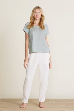 Malibu Collection® Linen Raglan Tee
