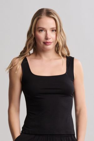 Ultra Soft Jersey Square Neck Tank