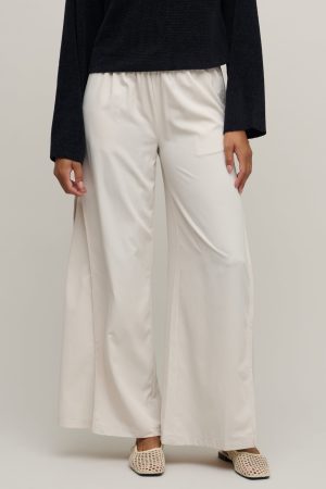 Matte Sateen Palazzo Pant