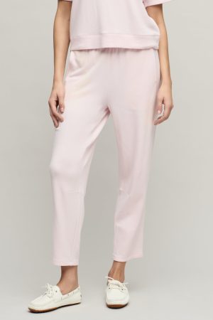 Brushed Fleece Seamed Ankle Pant