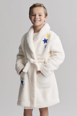 Brushed CozyChic® Youth Embroidered Planet Robe