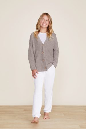 CozyChic Lite® Youth Cable Button Cardi