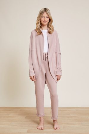 Malibu Collection® Youth Brushed Terry Circle Cardigan