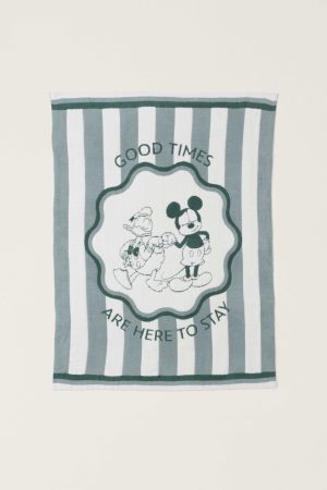 CozyChic® Disney Mickey And Donald Stripe Blanket