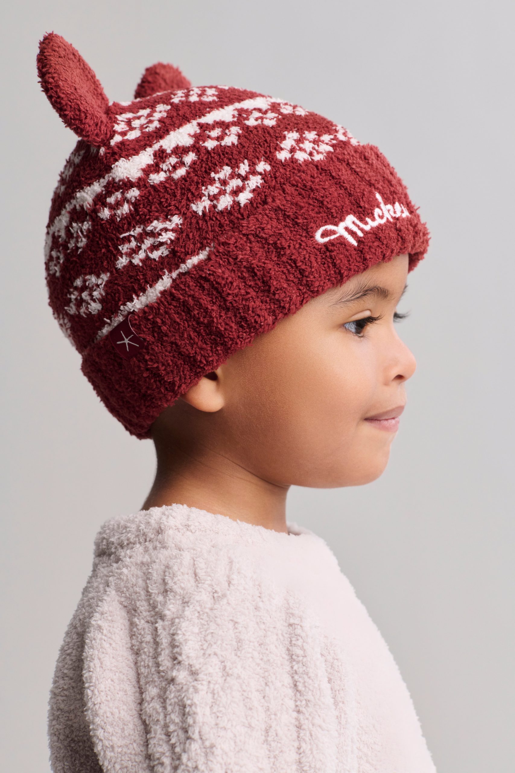 CozyChic® Toddler Disney Mickey Fair Isle Beanie - Image 2