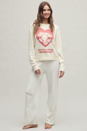CozyChic Ultra Lite® Cotton Disney Mickey and Minnie Women's Pullover