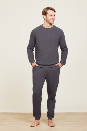 Malibu Collection® Waffle Knit Raglan Pullover