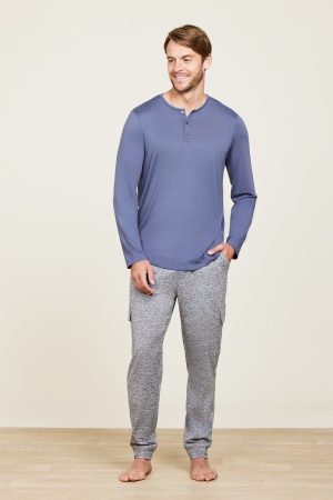 Malibu Collection® Butterchic Long Sleeve Henley