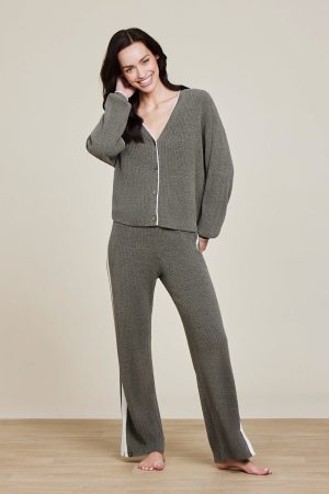CozyChic Ultra Lite® Contrast Ribbed cardigan