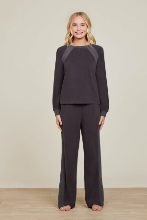 Malibu Collection® Brushed Fleece Mix Pant