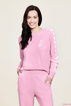 CozyChic Ultra Lite® Checkered Barbie™ Pullover
