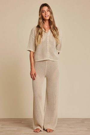 Sunbleached Buttoned Short Sleeve