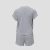 Heathered Gray / White
